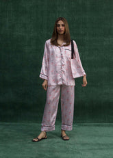 LaRosa Summer Slumber Roxy floral cotton nightwear set for women in soft pastel floral print.